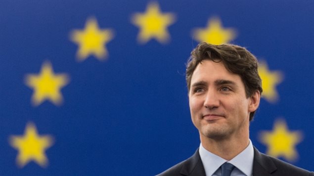 关注：特鲁多成首位在欧盟议会讲演的加拿大总理