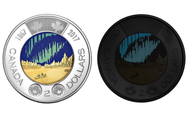 150周年福利 加国发行全球首款夜光硬币