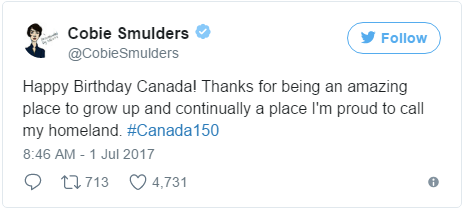 众星发推共庆加拿大日，川普不忘“套近乎”
