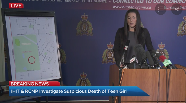 13岁华裔女孩在Metrotown附近被谋杀 死因成谜