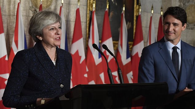 英首相到访 谈脱欧公投后与加拿大的双边贸易