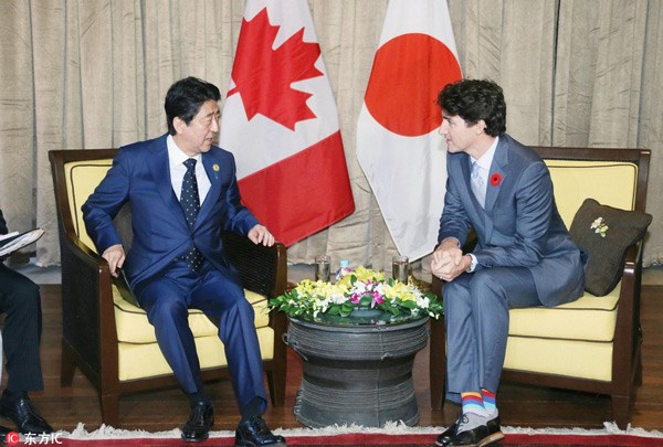 尴尬！加拿大总理不肯来签TPP 安倍宣布散会…
