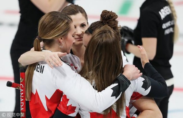 加拿大女子冰壶队无缘冬奥奖牌 1998年来首次