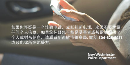 诈骗电话铺天盖地 警方被逼得发中文警示