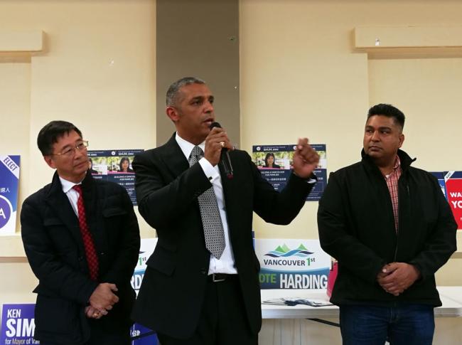 温市长候选人傅爱德感恩节与温西马宝区选民见面