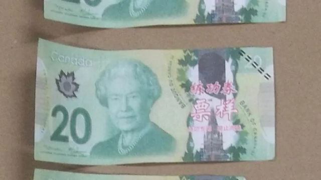 奇！加拿大钞票上印有中文字"练功券" 能用吗