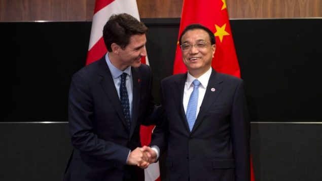加中两国总理会晤 扩大双边贸易已成定局