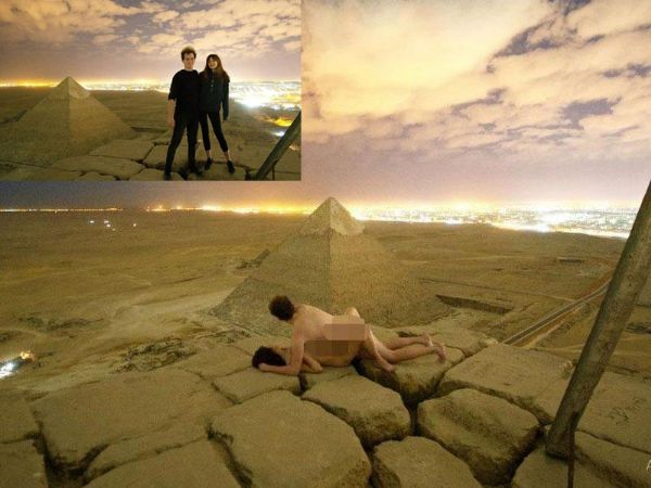 摄影师领女子攀金字塔干这事激怒埃及