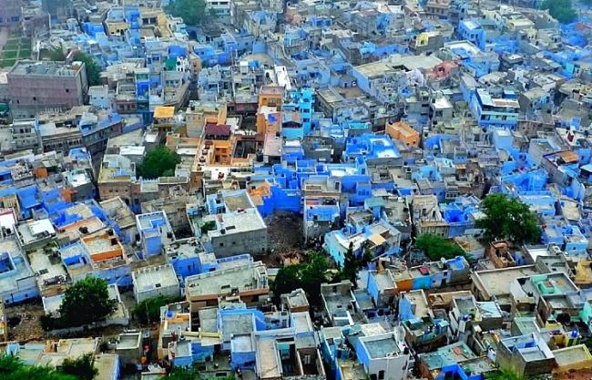 印度名城焦特布尔全是蓝房 居然是为了防蚊