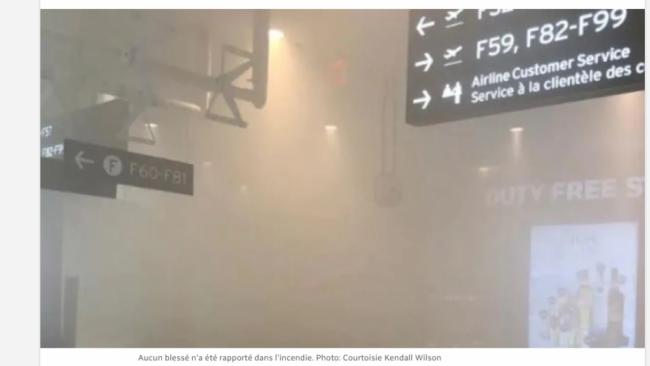 多伦多机场突发火灾！浓烟滚滚 大量乘客被困