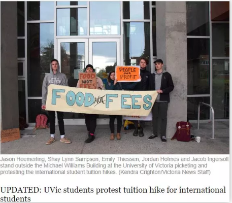 加拿大名校纷纷大幅调升学费！留学生终于抗议