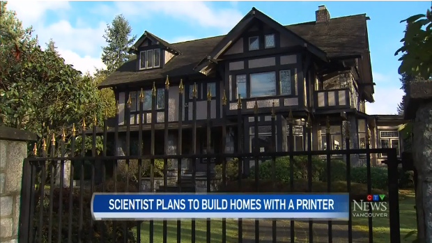 温哥华3D打印房子来了，2700尺只要2万