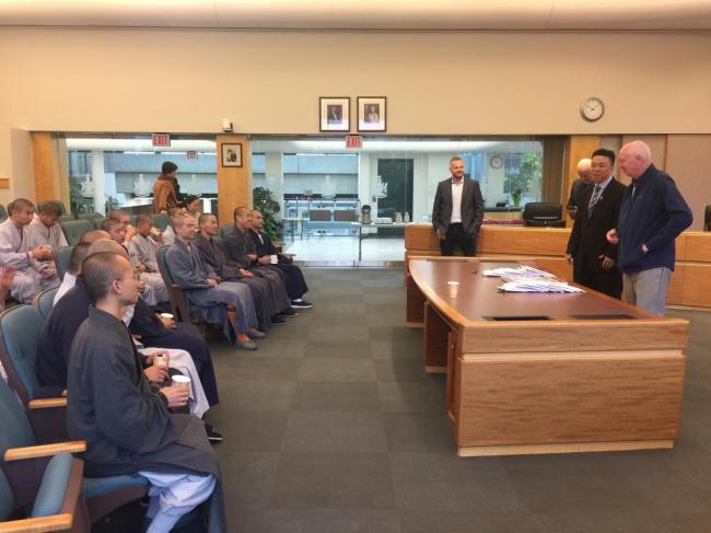 少林代表团拜访本拿比市政府、温哥华市警察局