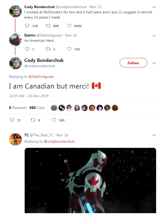 加拿大麦当劳小哥一条推文 感动了全世界...