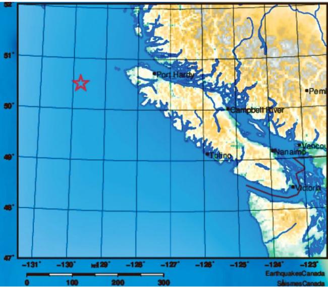 6.2级强震 平安夜温哥华岛迎来两天之内第七震