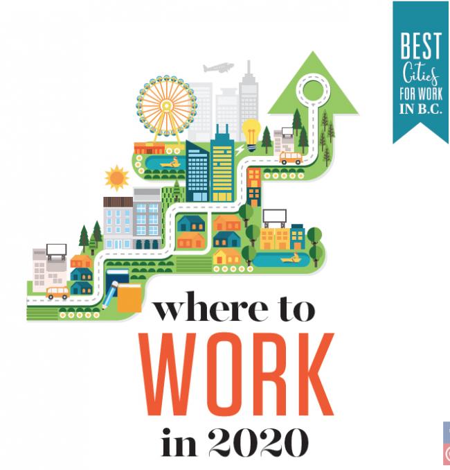 BC省这些城市被评为2020年最佳工作城市