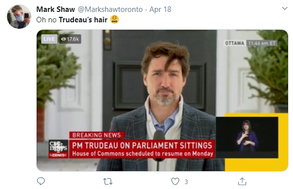 爆笑！加拿大总理撩头发太性感 一定要看