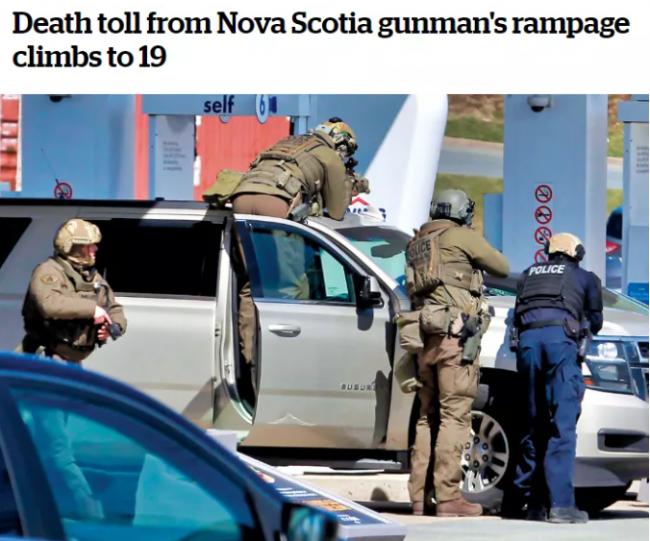 19死！加拿大史上最血腥枪杀案 牙医冒警大屠杀