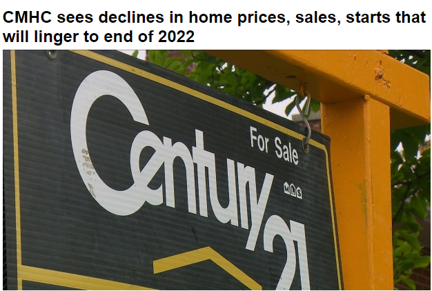 加拿大房价、销量要跌到2022年底才回到疫情前