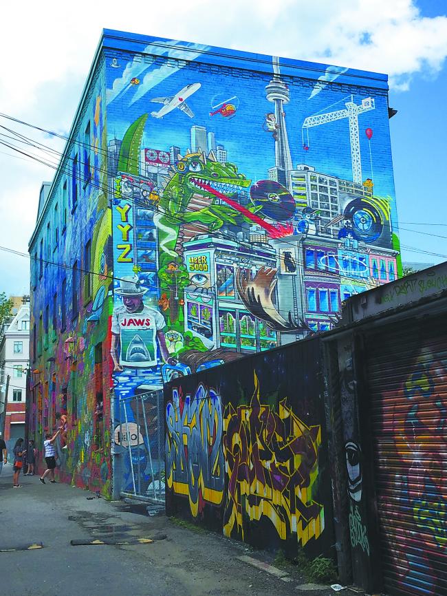 多伦多涂鸦街 城市情绪的晴雨表