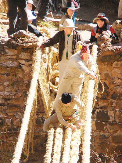 秘鲁草绳吊桥：原真性的另一种表现