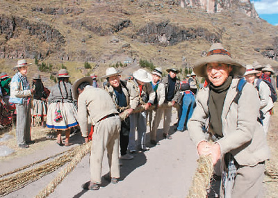 秘鲁草绳吊桥：原真性的另一种表现