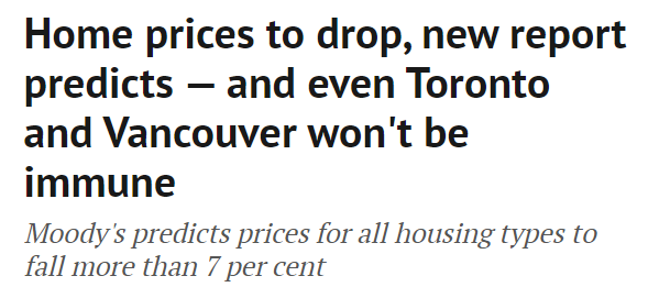 悲观! 加拿大这些省房价或大跌 多伦多和温哥华也没躲过!