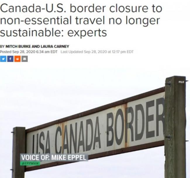 专家呼吁加美边境解封：采取措施就可以