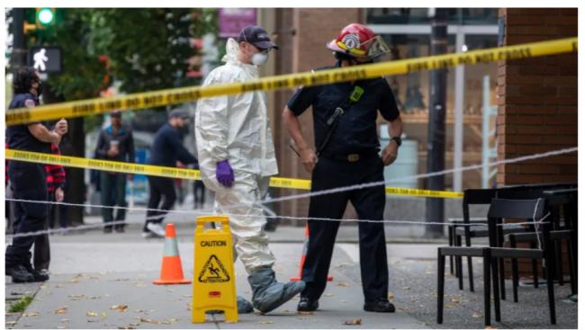 温哥华市中心发生第四起剧毒物质泄漏