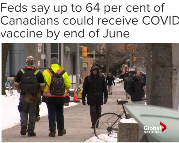 加拿大这些福利全延长！6月底64%国民或打疫苗