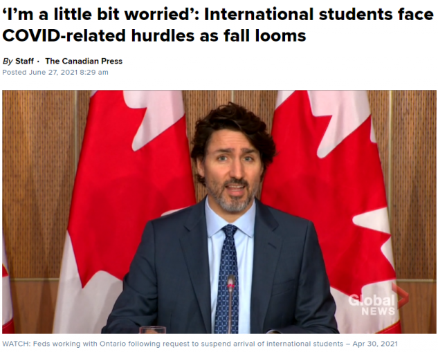 留学生入境加拿大障碍重重 担心9月无法入学 新闻中心 温哥华港湾