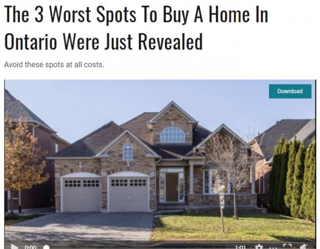 安省买房最差地点公布：你家在里面吗？
