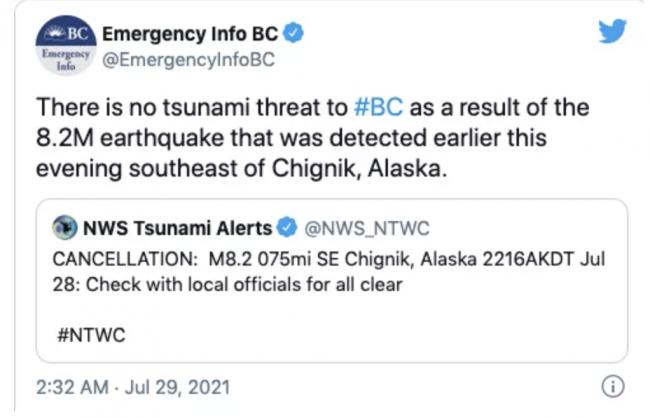 8.2级强震+海啸预警！专家：加拿大9级强震要来