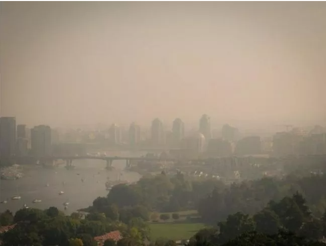 最后一天蓝天：烟霾逼近大温！BC空气质量成最差