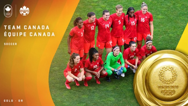 来之不易啊！加拿大获得东京奥运女子足球金牌