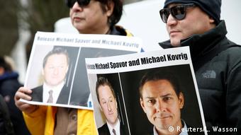 Kanada Vancouer | Menschen fordern Freilassung von Michael Kovrig und Michael Spavor
