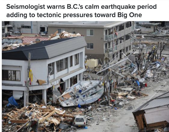 恐怖！BC附近24小时震了40次 网友担忧海啸危机