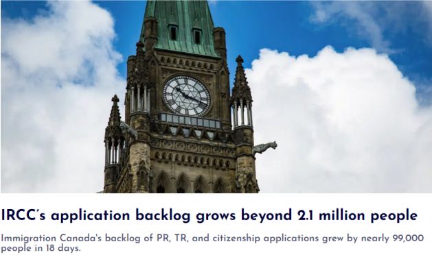 加拿大移民部积压210万份申请 这类人最多