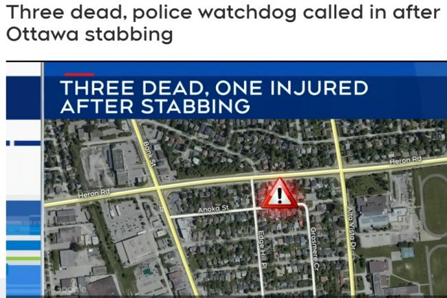 加拿大骇人命案！1男2女死亡 3名警员击毙嫌疑人