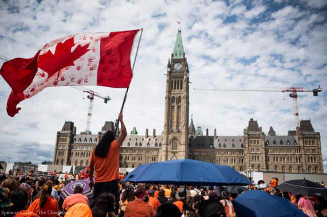 加拿大日首都人潮涌动！自由车队抗议者重返渥太华！总理特鲁多国庆日致辞