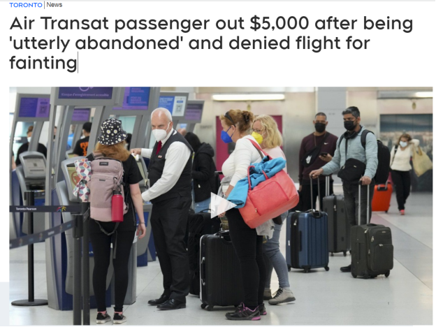 晕厥乘客被赶下机 加国航空再曝黑料 机场被称最差