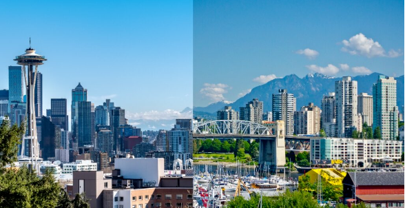 加拿大六大城市对标美国城市：温哥华=西雅图