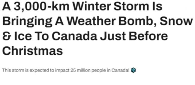 罕见天气炸弹袭击加拿大！大温：非必要不出行