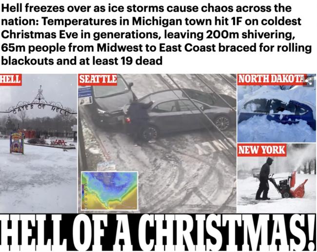 极端天气持续肆虐，大温将迎130mm暴雨！19人死亡，全北美开启冰冻模式
