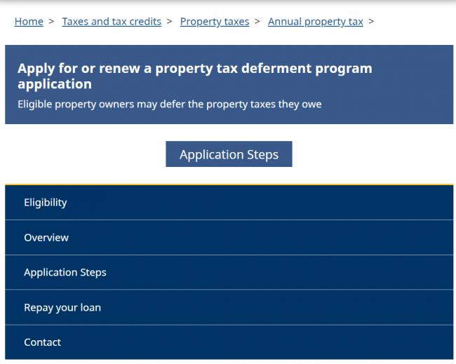 BC省地税补贴上限再次提高 没钱交税可申请延期
