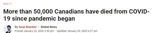 新冠病毒仍然致命 加拿大死亡人数已超过5万