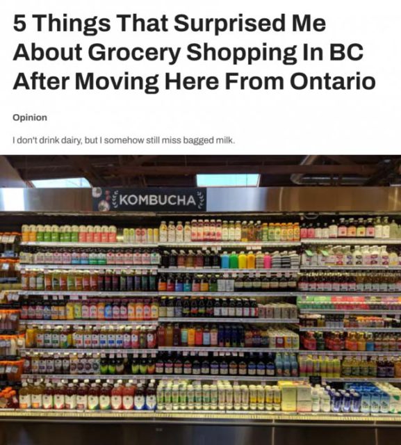 多伦多小姐姐搬去温哥华：竟发现超市差别很大