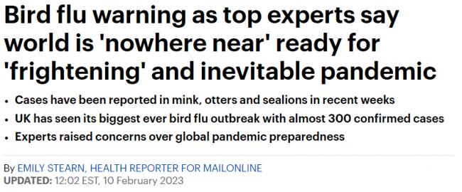 世卫：为人类爆发禽流感作准备！疫苗或上线…