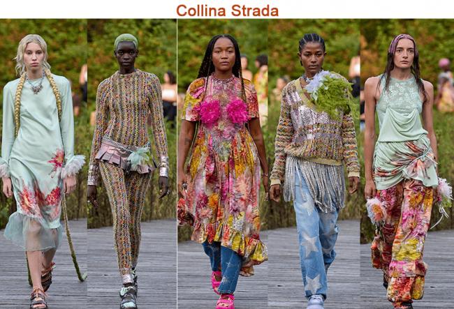 Collina Strada 2023春夏系列：轻薄面料裙装