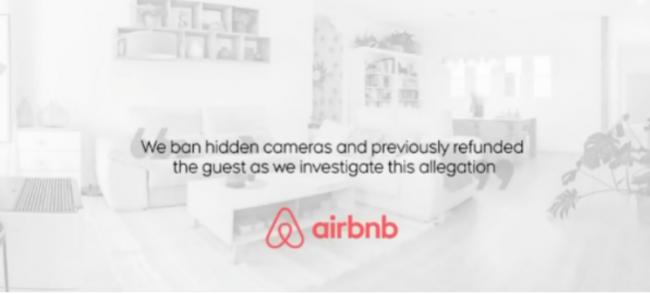 大温Airbnb房竟暗藏摄像头 对着淋浴方向安装...